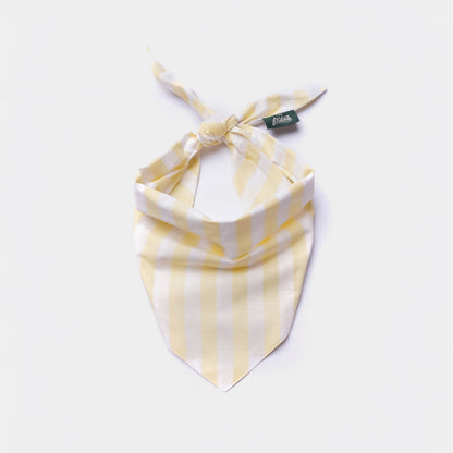 Dog Bandana – Yellow Stripe