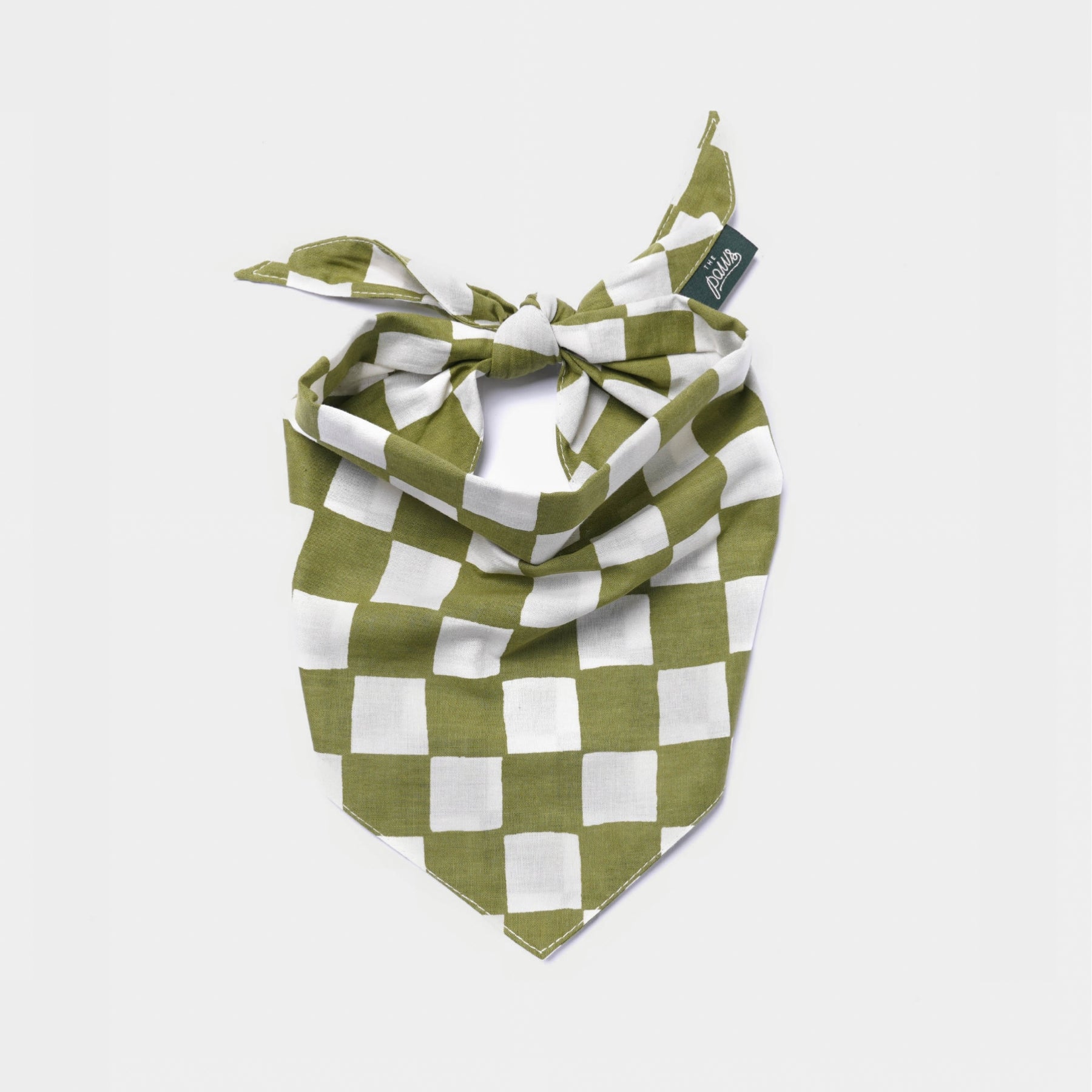 Dog Bandana – Green Check
