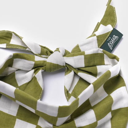 Dog Bandana – Green Check