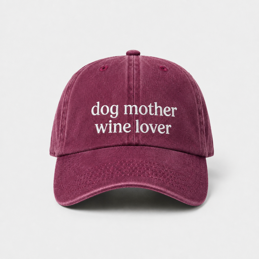 Dog Mother Wine Lover Cap